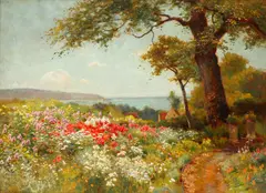 'Within sight of the sea' by Walter Follen Bishop, oil on wood, sold Oct 2014