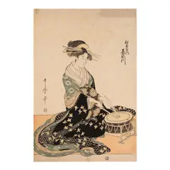 Two Woodblock Prints by Kitagawa Utamaro, Edo period (1615-1868), 18th/19th century, offered Dec 2024
