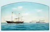 The Royal Yacht Victoria and Albert by Antonio de Simone the Elder, gouache and watercolour, sold Oct 2014
