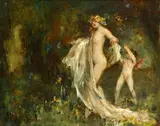 'Spring' by Alexander Brantingham Simpson, oil on board, sold Oct 2014