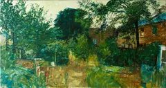 'My garden' by William Bowyer, oil on canvas, sold Sep 2014