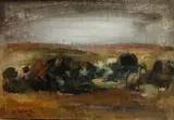 Light after a storm by Norman Adams, oil on canvas, sold Sep 2014