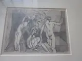 Three male nudes by Keith Vaughan, pencil, sold Sep 2014