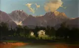 Landscsape at Berchtesgaden; a pair by Continental School, 19th Century, oil on canvas, sold Sep 2014