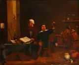 The Village Doctor by David Teniers the Younger, oil on canvas, sold Sep 2014