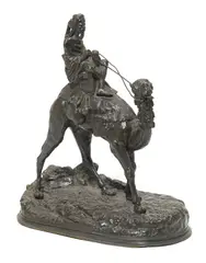 French patinated bronze figural group by Agathon Léonard, patinated bronze, offered Dec 2014