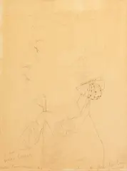 'A lady/Diana Cooper' by Jean Cocteau, pencil, sold Jul 2014