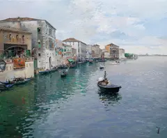 'Venecia' by Jose Luis Checa Galindo, oil on canvas, sold Jul 2014