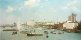 London's Welcome to Sir Francis Chichester, 7 July 1967 by William Eric Thorp, oil on board, sold Jul 2014