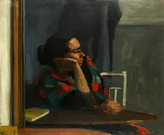 Reflection by Robin Darwin, oil on canvas, sold Jul 2014