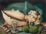 Still life by Daniel O'Neill, oil on canvas, sold May 2014