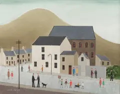 '"Zoar" Greenhill, Swansea' by Jack Jones, acrylic on board,, sold May 2014