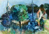 'Church & Cross' by Gwilym Pritchard, mixed media,, sold May 2014