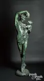 fountain Boy with Panther Cub by Malvina Hoffman, ca. 1915, bronze, sold Oct 2021