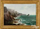 seascape by Benjamin Williams Leader, oil on canvas, sold Oct 2021
