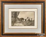 Untitled by Francisco Goya, etching, sold Oct 2021