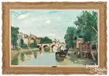 Parisian cityscape by Constantine Kluge, oil on canvas, sold Oct 2021