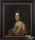 portrait of Sarah Benezet Bartow (1746-1818) of Philadelphia by Charles Willson Peale, oil on canvas, sold Sep 2021