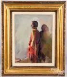 Untitled by Sue May Gill, oil on artist board, sold Sep 2021