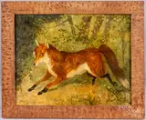 of a fox by Jeanne Davies, oil on board, sold Jul 2021