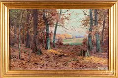 landscape by Frank Barney, oil on canvas, sold Jul 2021