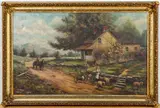 country landscape by Lillian Harpel, oil on canvas, sold Jul 2021