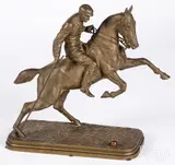 polo player by Isidore Bonheur, bronze, sold May 2021