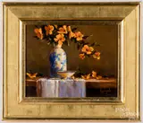still life by Barbara Applegate, oil on canvas, sold May 2021