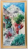 Positano by Antonio di Viccaro, oil on canvas, sold May 2021