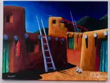 Alley Night by David Suazo, acrylic on canvas, sold May 2021