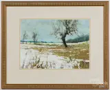 landscape by David Hopkins, oil, sold May 2021