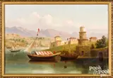 titled Near Toulon by Russell Smith, oil on canvas, sold May 2021