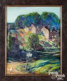 country landscape by Maude Drein Bryant, oil on canvas, sold May 2021