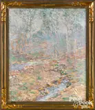 landscape by Harry G. Berman, oil on canvas, sold May 2021
