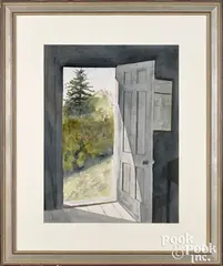 titled Afternoon Sun by Ann Wyeth McCoy, watercolor, sold May 2021