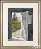 titled Afternoon Sun by Ann Wyeth McCoy, watercolor, sold May 2021