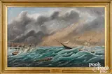 Sea Storm by Xanthus Russell Smith, oil on canvas, offered May 2021