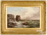 Thunder Hole Mount Desert Island Maine by Xanthus Russell Smith, oil on canvas, sold May 2021