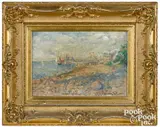 coastal scene by Carroll Sargent Tyson, oil on canvas, sold May 2021
