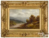 river landscape by Thomas B. Griffon, oil on canvas, sold May 2021