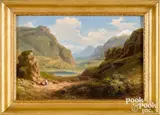 Village of Llanberis by Russell Smith, oil on panel, sold May 2021