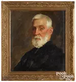 portrait of a bearded gentleman by William Merritt Chase, oil on canvas, sold May 2021