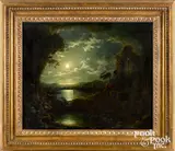 moonlit landscape by Henry Pether, oil on canvas, sold May 2021