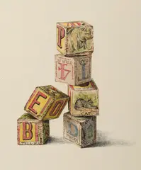 Blocks by Dalia Ramanauskas, 1969, ink on paper, sold Apr 2021