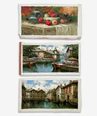 Boats and Still Life (3) by Pierre Latour, oil on canvas (unstretched), sold Apr 2021