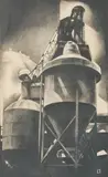 Tanks #2 (Steel Plant) by Louis Lozowick, 1930, lithograph, sold Apr 2021