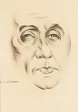 Study of an Old Man's Head by William S. Schwartz, c.1920, graphite on paper, sold Apr 2021