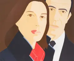 Ada and Alex by Alex Katz, 1984, screenprint in colors on Arches paper, sold Apr 2021
