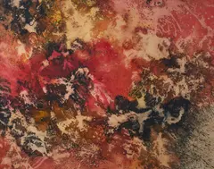 Avalanche by Marlene Tseng Yu, 1970, acrylic on paper, sold May 2021