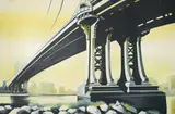 Manhattan Bridge by Lowell Nesbitt, 1975, oil on canvas, sold May 2021